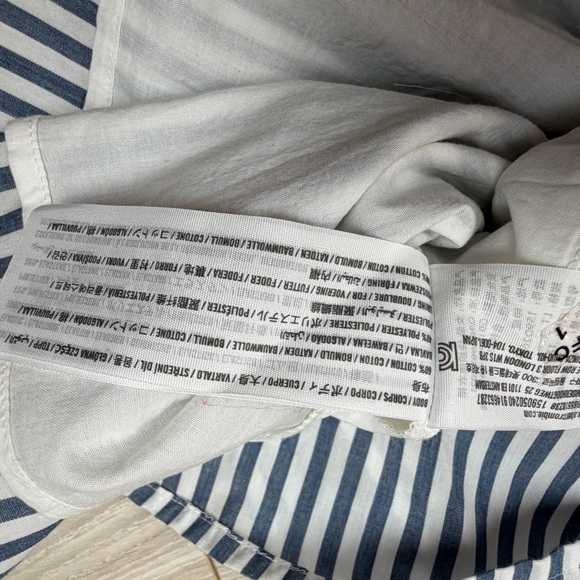 Abercrombie & Fitch Blue and White Striped Mini Dress - Picture 5 of 10